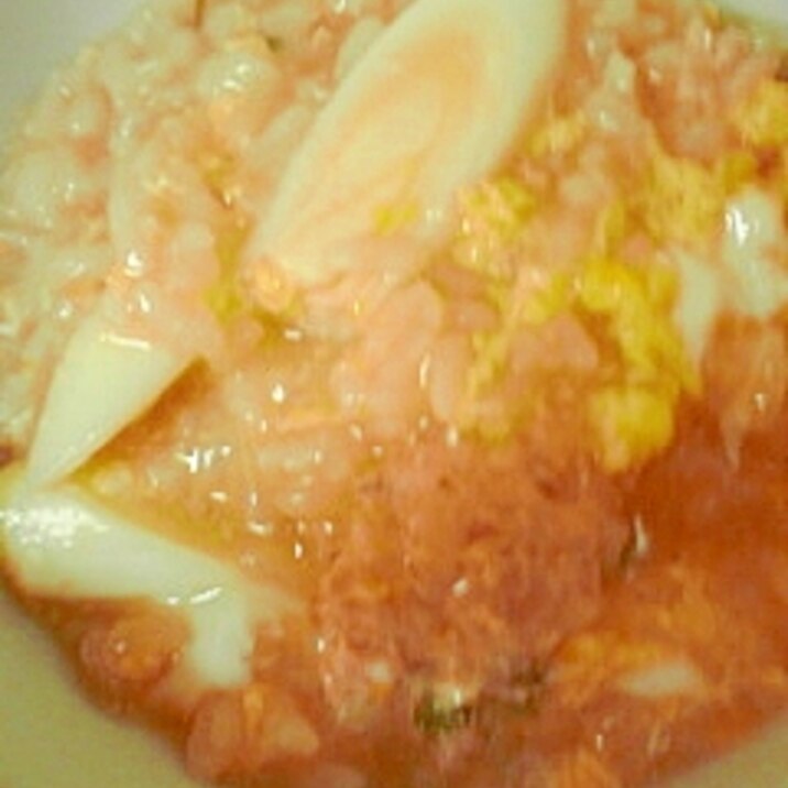 鍋の翌日はおじやに決まり